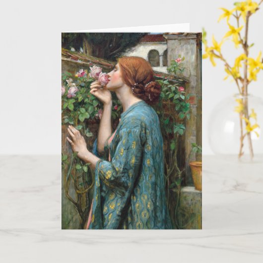 De ziel van het Roos | John William Waterhouse Kaart (Gele Bloem)