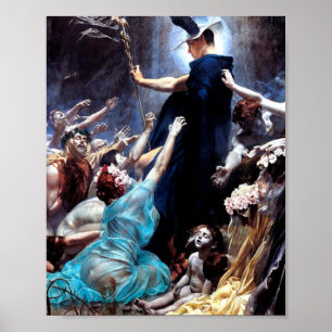 De zielen van Acheron door Adolf Hiremy Hirschl 18 Poster
