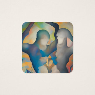 De zielsverwanten vierkante visitekaartjes