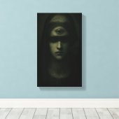 De ziener in de schaduw canvas afdruk (Insitu (Houten vloer))