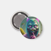 De ziener staat op het punt een waarneming te doen magneet (Voorkant / Achterkant)