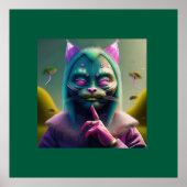 De ziener staat op het punt een waarneming te doen poster (Voorkant)