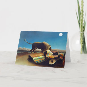 De "zigeuner van de Slaap" door Henri Rousseau Kaart