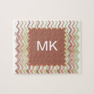 De Zigzag van de Chevron van het Gekrabbel van het Legpuzzel