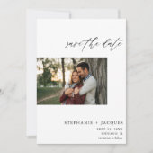 De zij H Moderne Foto sparen de Datum Kaart (Voorkant)