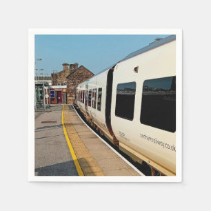 De zijkant van een trein servet