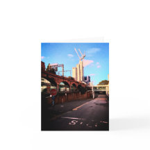 De zijkant van het spoor