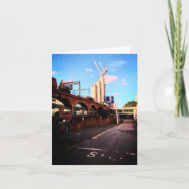 De zijkant van het spoor kaart