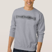 De zilver kijkt dubbel-gesteunde Sjabloon voegt de Trui (Voorkant)