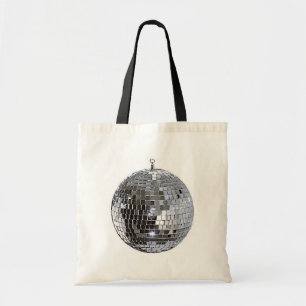 De zilveren Bal van de Disco Tote Bag