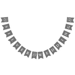 de Zilveren Confettien Stardust van het 25ste Vlaggetjes