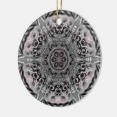 De Zilveren Fractale Tuin Keramisch Ornament (Links)