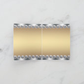 De zilveren Gouden Hoge Schoen van de Hiel dankt u Bedankkaart (Binnen)