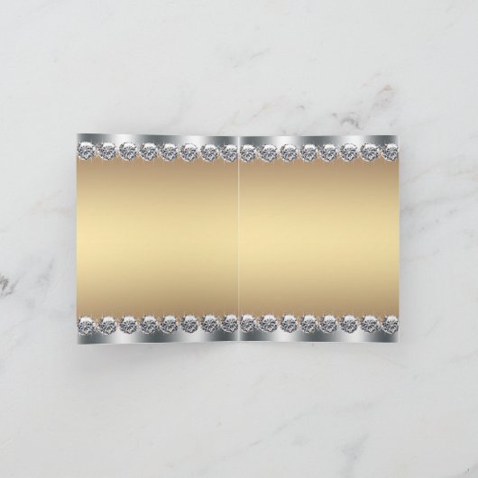 De zilveren Gouden Hoge Schoen van de Hiel dankt u Bedankkaart (Binnen)