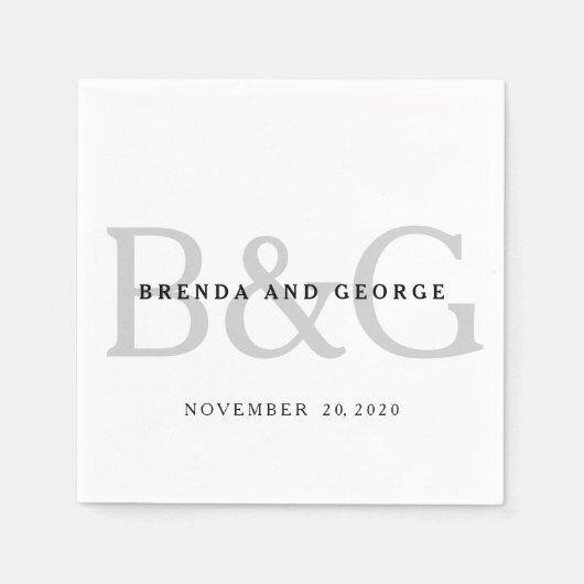 De zilveren Grijze Servetten van het Document van (Voorkant)