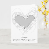 De zilveren Kaart van het Huwelijk van het Hart (Gele Bloem)