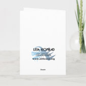 De zilveren Kerstkaart van de Draak Feestdagen Kaart (Achterkant)