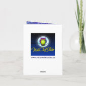 De Zilveren Kerstkaart van de Foto van de Feestdagen Kaart (Achterkant)