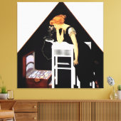 De Zilveren Kist door C Coles Phillips Canvas Afdruk (Insitu (Woonkamer))