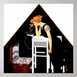 De Zilveren Kist door C Coles Phillips Poster