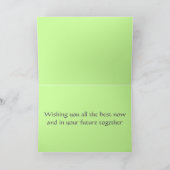 De zilveren Lesbische Kaart van Wiccan Handfasting (Binnen)