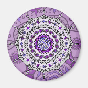 De Zilveren Magneet van de Fantasie van Mehndi