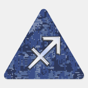 De zilveren Marine Digitale Camo van het Teken van Sticker