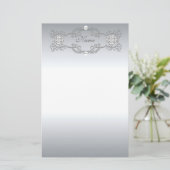 De Zilveren Parel van het Chroom van de Briefpapier (Staand voorkant)