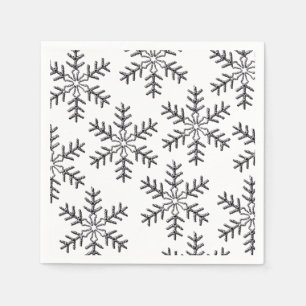 De zilveren Servetten van Kerstmis van