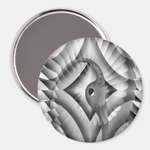 De zilveren vogel.....  magneet