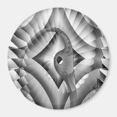 De zilveren vogel.....  magneet (Voorkant)