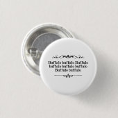 De Zin van de Buffels van buffels Ronde Button 3,2 Cm (Voorkant /achterkant)