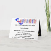 "De zin van Kerst" Deluxe vakantie Kaart (Achterkant)