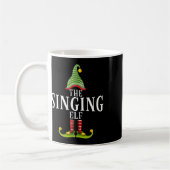 De zingende elf grappige bijpassende pyjama Kerstm Koffiemok (Links)