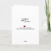 De zingende Kaart van de verjaardag van de kat (Achterkant)