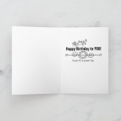 De zingende Kaart van de verjaardag van de kat (Binnen)