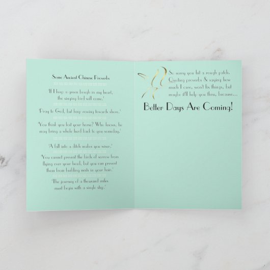 De zingende vogel kaart (Binnen)