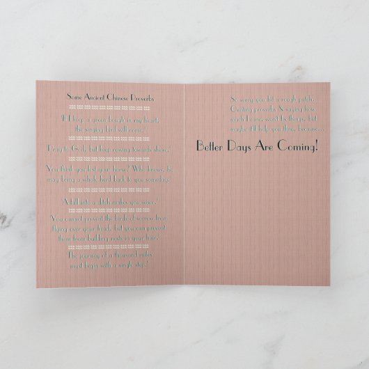 De zingende vogel kaart (Binnen)