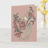 De zingende vogel kaart (Gele Bloem)