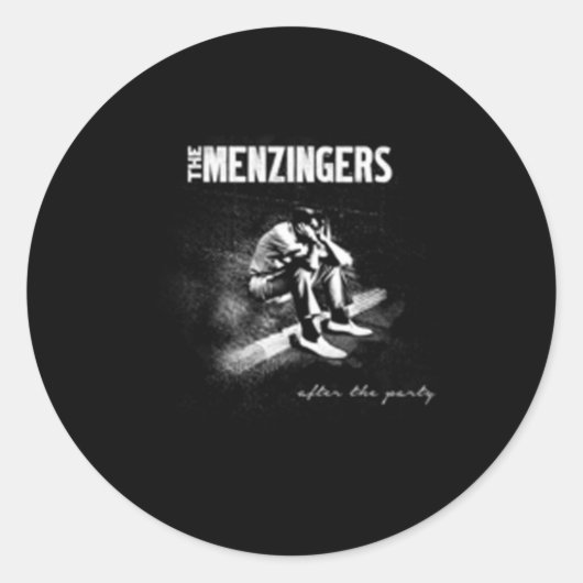 De Zingers Sad Guy officiële merchandise Ronde Sticker (Voorkant)
