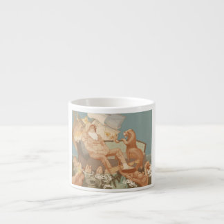 De zinkende koopman nautische kunst espresso kop