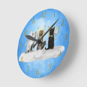 De Zitting van het Koor van het Kat van de engel Ronde Klok (Hoek)