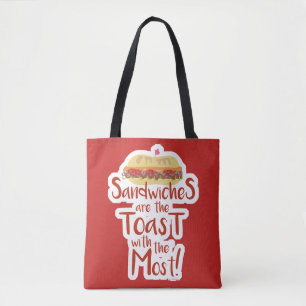 De zo Grappige Slogan van de Sandwich Tote Bag