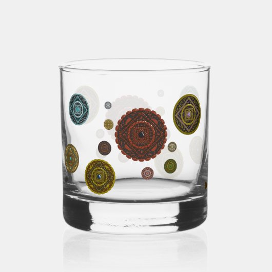 De Zodiac Mandalas Whisky Glas (Voorkant)