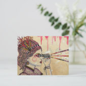 De zoeker briefkaart (Staand voorkant)