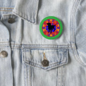 De zoeker ronde button 5,7 cm (In situ)