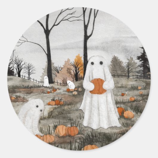 De zoekopdracht ronde sticker (Voorkant)