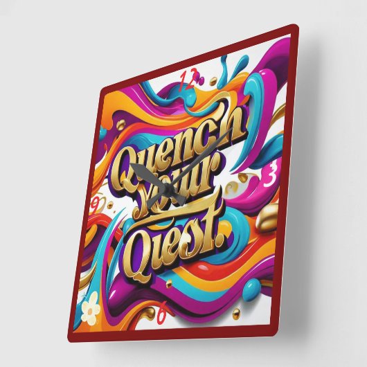 "De zoektocht begint" Vierkante Klok (Hoek)