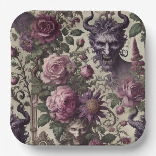 De zoektocht van de Blight - Gotische Barok Papieren Bordje