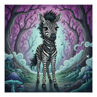 De zoektocht van een Zebra Perfect Poster